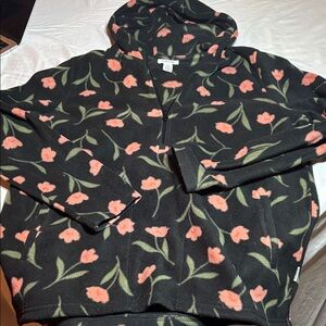 Floral Black and Pink Women’s Sweater